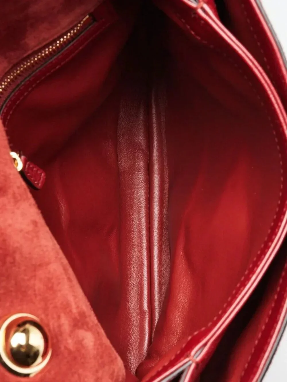 Gucci Red Suede Blondie Crossbody Bag - Picture 11 of 12